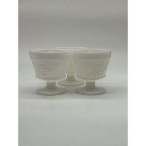 Set Of 3 Indiana Glass Champagne Glass/Dessert Cups